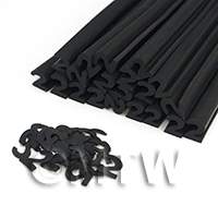 Handmade Black Number Two Nail Art Cane 